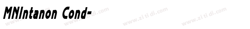 MNIntanon Cond字体转换 MNIntanon Cond字体转换